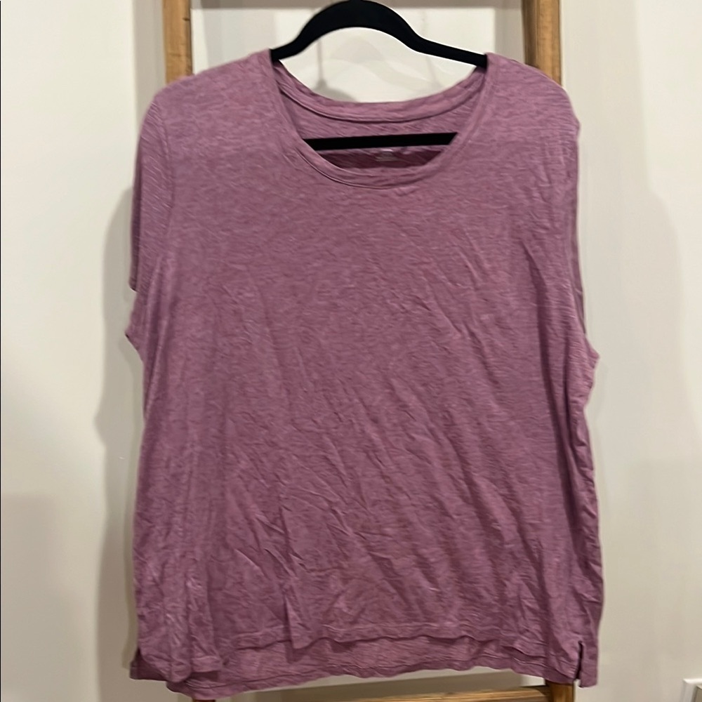 Eddie Bauer Purple Oversized Relaxed T-Shirt